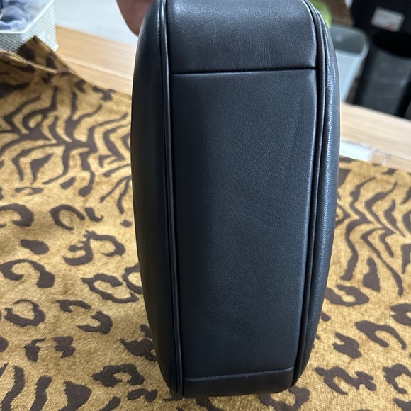 Coach Black Leather Teri  Bag with Silver Accents - Picture 7 of 11